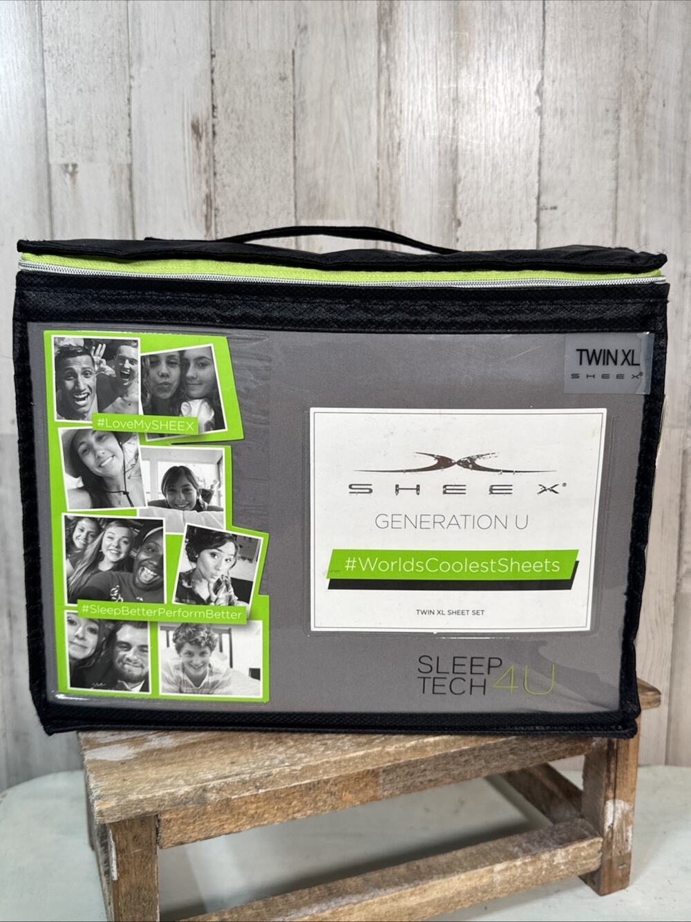 SHEEX Generation U Twin XL Sheet Set Charcoal Gray